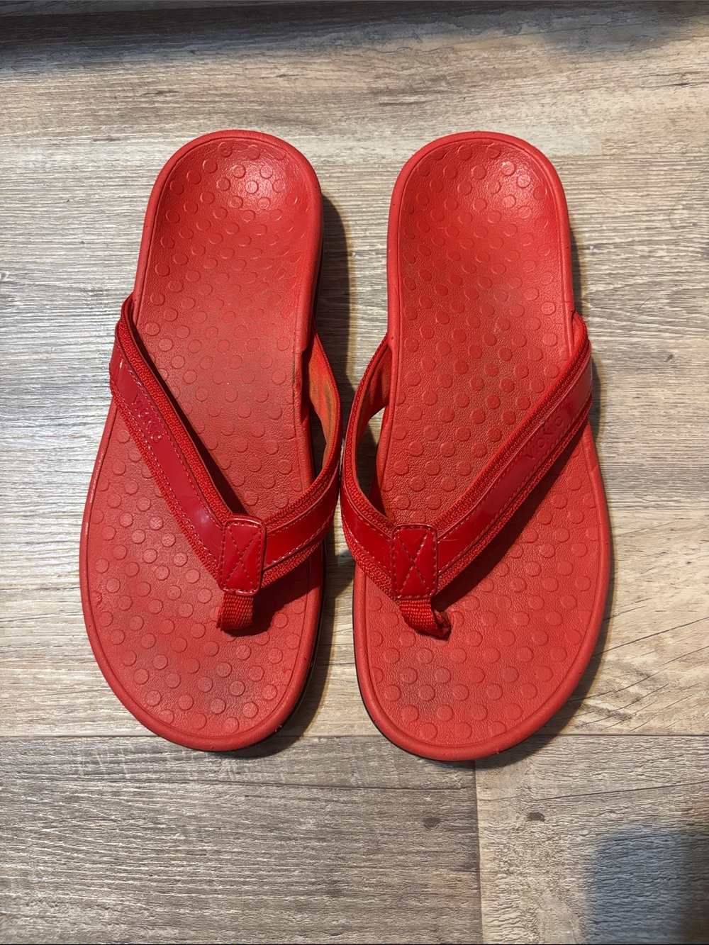 Vionic Red Women's Flip-Flop Sandals